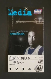 Chicago Bulls 1998 NBA 2nd Round Media Pass Credential Ticket - Michael Jordan - Picture 1 of 3