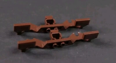 Motor de trem Lego marrom 9V decorativo lateral compatível com motor de trem de controle remoto 2 peças - Imagem 1 de 2