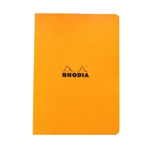 Lo último Nuevo Naranja Rhodia Clásico Papel Forrado Engrapado Notebook A5 - Envío Rápido a la UE - Imagen 1 de 6
