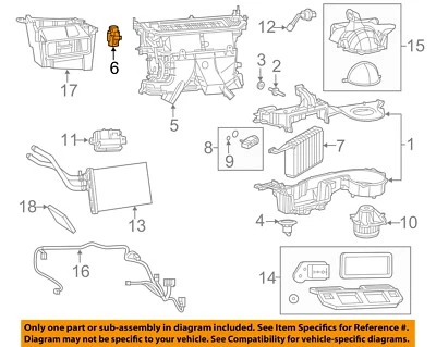 CHRYSLER OEM 08-23 300 componentes de aquecedor evaporador-atuador 68299450AA - Imagem 1 de 2