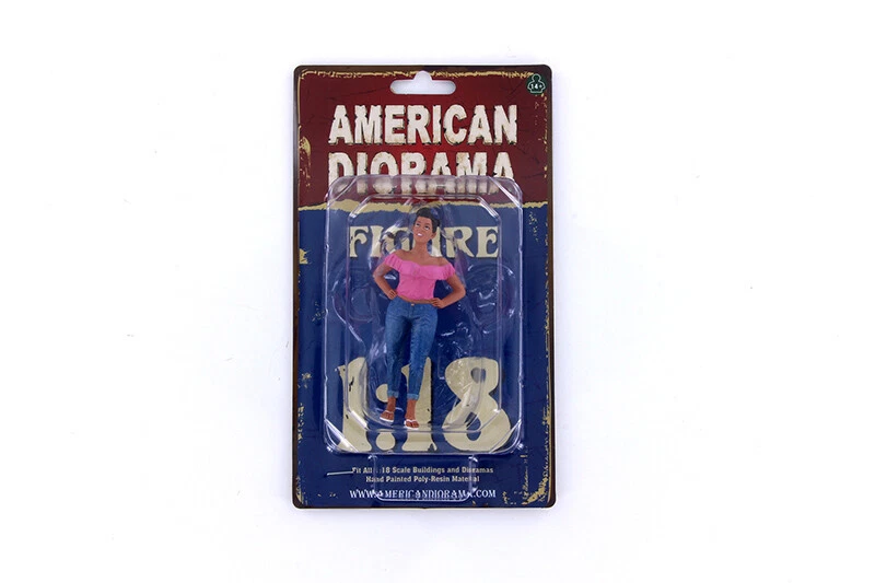 Figura GLORIA HANGING OUT 2 AMERICAN DIORAMA ESCALA 1:18 DAMA 4" Foto 1 de 1