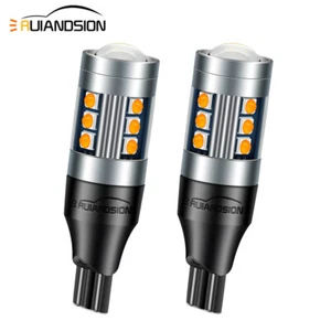 2x T15 W16W 3030 15 LED Indicatore di direzione posteriore Lampada Giallo ambra - Imagen 1 de 9