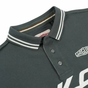 Jaguar Polo Shirt XKSS D Type Mens OFFICIAL Dark Grey S  XS New 100% Cotton  - Picture 1 of 4