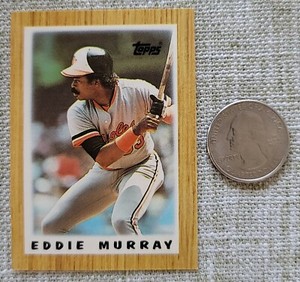 1987 Topps Baseball Major League Leaders Mini #39 Eddie Murray Baltimore Orioles