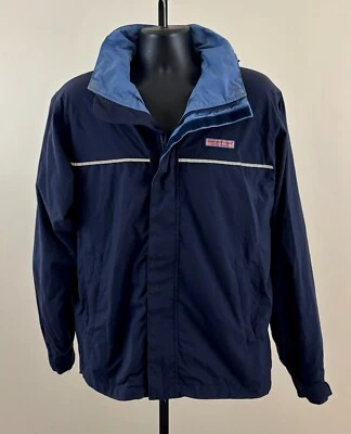 VINEYARD VINES NOR'EASTER Hombres Pequeña Azul Marino Cremallera Completa Capucha Reflectante Chaqueta de Lluvia Foto 1 de 4