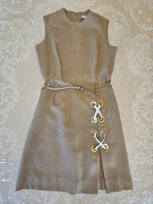 Vintage Jon McCauley Bulap Linen Dress, Measurements In Pictures 60's-70's  - Image 1 of 4