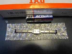 Carro de rodamientos de bolas miniatura y riel guía Thompson riel largo de 80 mm - Imagen 1 de 2