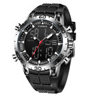 Men Digital Watch Dual Display Sport Alarm Stopwatch Quartz Watches - Au Sale