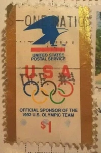 United States - USPS Eagle Logo for 1992 Olympics 1$ 1991 Sg:US 2624 - Picture 1 of 1