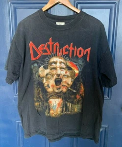 Destruction 2000 All Hell Breaks Loose Vintage Metal Concert Tour T Shirt XL - Picture 1 of 6