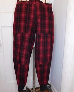 Vtg 60s WOOLRICH Men M 34 Woolen Mills Wool Buffalo Plaid Hunting Pants Mackinaw - Picture 1 of 11