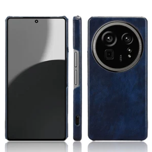 For Sharp Aquos R9 Pro SH-54E, Luxury Hybrid PU Leather Hard Bumper Case Cover - Picture 1 of 21