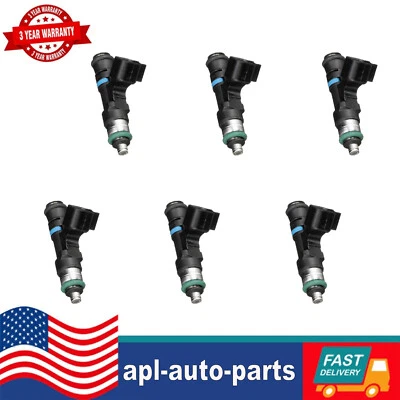Inyectores de combustible 6 piezas FJ1017 para Ford Mustang 4,0 L 2005 2006 2007 2008 2009 2010 Foto 1 de 4