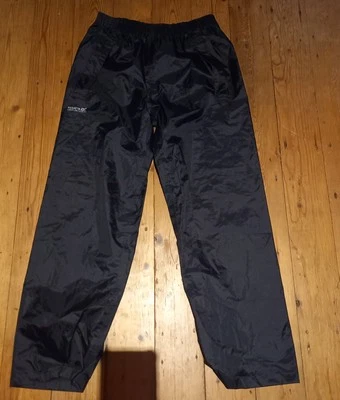 Pantalón Impermeable Regatta 9-10 Años Negro Lluvia Niños Niños Niñas Foto 1 de 3