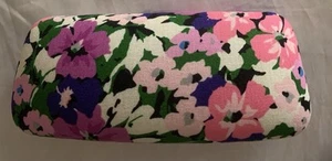 Vera Bradley Hard Sunglass Eyeglass Case Clamshell Floral Purple/blue/pink - Picture 1 of 3