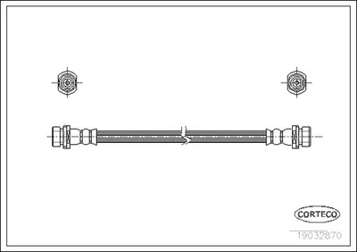 REAR BRAKE HOSE FITS: MAZDA TRIBUTE 3.0 V6 24V 4WD /2.0 4WD /2.0 /2.3 AWD /3. - Image 1 of 3