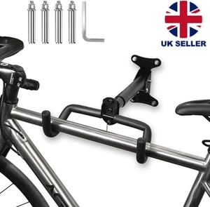 Bicycle Storage Wall Mount Rack Hanger Cycling Indoor Garage Space Saving Holder - Picture 1 of 12