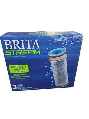 Brita Stream Filter Replacement Water Filter Cartridges 2 Pack For Pitcher ~ NEW - Image 1 of 2