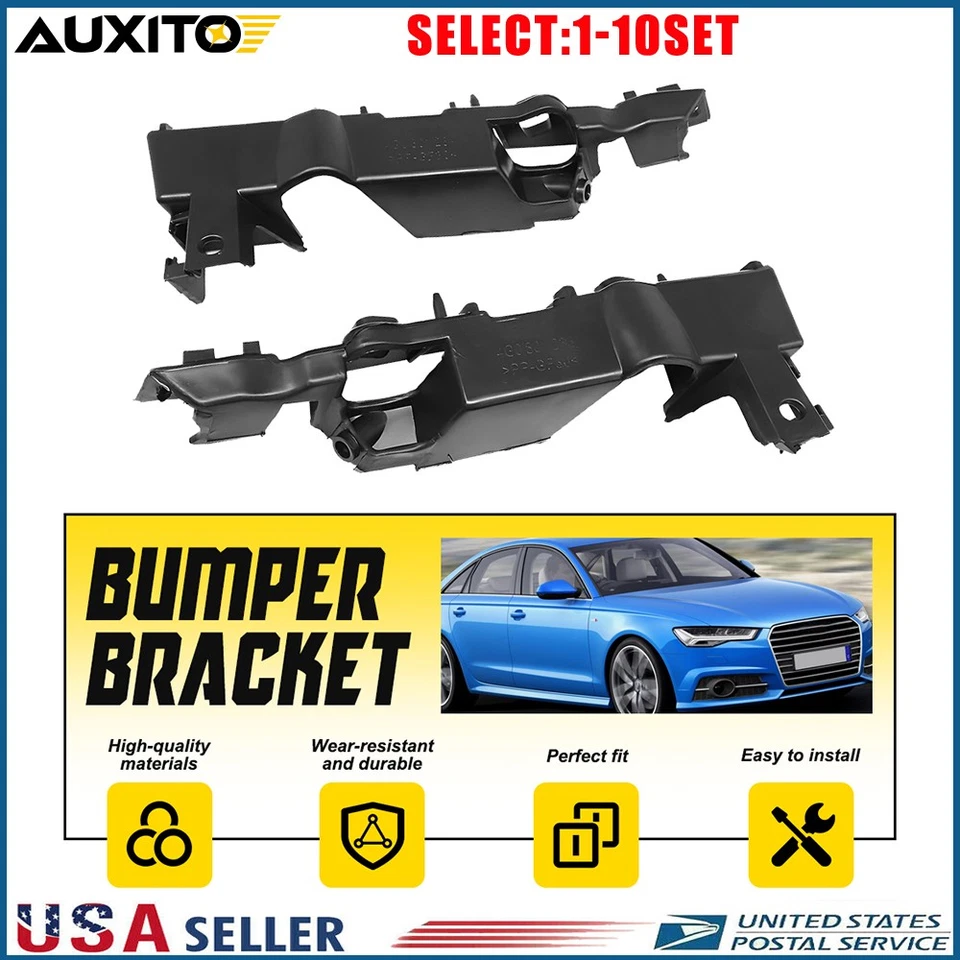 Soporte de retención de parachoques delantero para conductor y pasajero 2-20X para Audi S6 A6 12-18 Foto 1 de 4