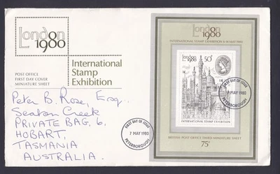 1980 INTERNATIONAL STAMP EXPO LONDON DECIMAL STAMP FIRST DAY COVER #A899 - Image 1 of 2