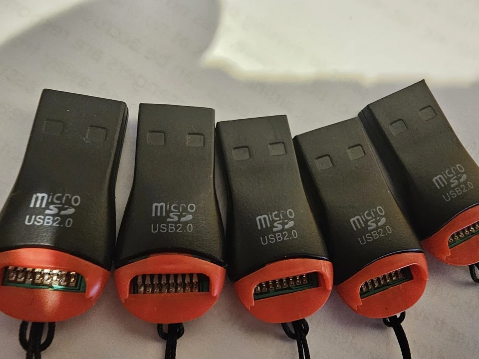 Nuevo Lote De 10 Adaptadores Lectores De Tarjetas a Adaptador USB 2.0 para Micro SD SDHC SDXC TF Foto 1 de 4