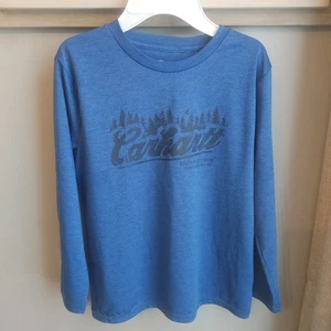Boys Carhartt Long Sleeve Force Shirt, Size S 8/10 - Picture 1 of 6