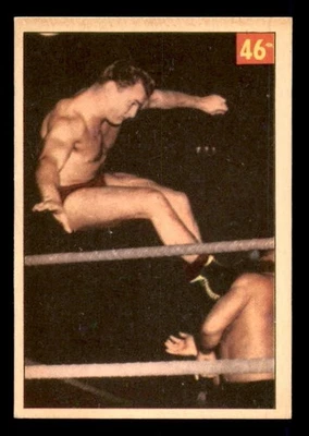 Parkhurst Wrestling #46 1954-55 Johnny Rougeau belleza novato casi nuevo + ¡guau! Foto 1 de 2