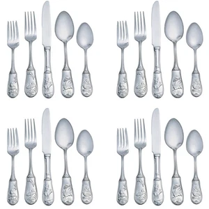 Spode Woodland 18/10 Stainless Steel 20pc. Flatware Set (Service for Four) - Picture 1 of 10