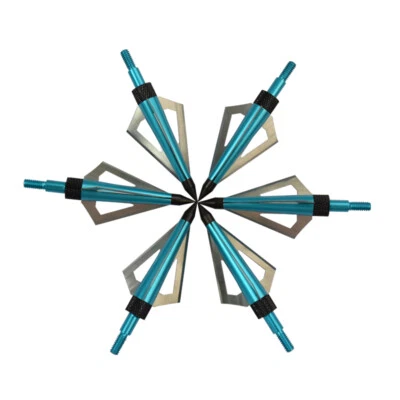 FOR-HUNTER Pfeilspitze Klingen Jagdspitzen 100Grain Box Bogenschießen Bogen Jagd Tipps 12X