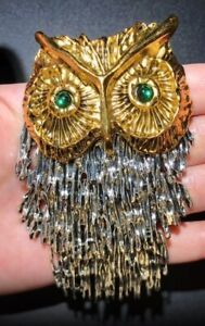 Vintage Owl Brooches Bird Pins Women Men Luxury Coat Party Jewelry Badge Gift