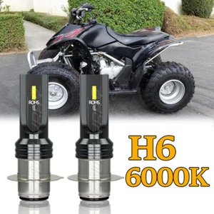 High Power LED Headlight H6M Bulbs For Honda TRX 450R 2005 2006 2007 2008-2009 - Foto 1 di 12