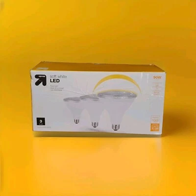 LED 90W 3pk Light Bulbs Soft White - up & up ( OPEN-BOX ) - Image 1 of 2