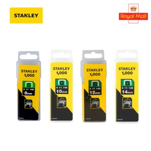 Stanley Staples 8mm 10mm 12mm 14mm Type G Heavy Duty Staple Gun Refills - Picture 1 of 7