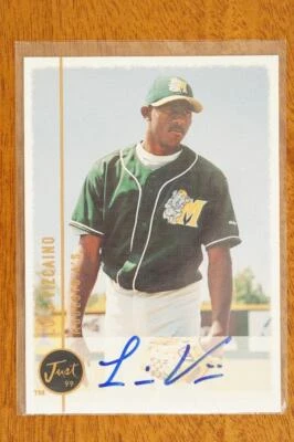 Tarjeta de béisbol de novato Just Minors Auto Mark Mangum 1999 autógrafo ligas menores radiocontrol Foto 1 de 2