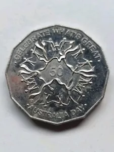 2010 50 CENT COIN CELEBRATE AUSTRALIA DAY - NICE CONDITION - 11.4M Mint - Picture 1 of 6