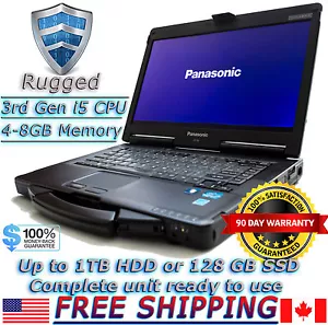 Panasonic Toughbook CF-53 MK2 i5-3320M 2.6Ghz 8GB 500GB HDD DVD BT Rugged Laptop - Picture 1 of 9