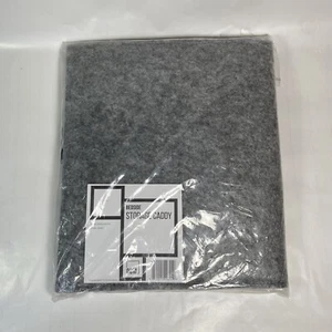 Gray Felt Bedside Storage Caddy Bed Organizer Declutter Item Holder OCM New - Picture 1 of 7