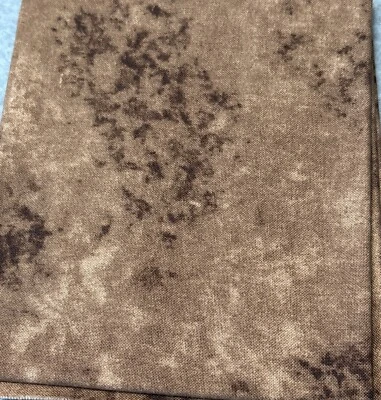 Brown Tie-Dye Cotton Fat Quarter 18" x 22" Quilting Crafts - Image 1 of 4