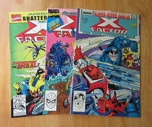 Lot of 3 X-FACTOR Annuals! #3 *2X SIGNED BY L. SIMONSON & M. ZECK!* + 4, 7 (NM-) - Picture 1 of 9