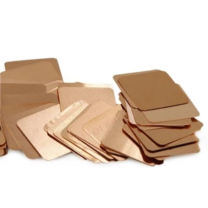 100pcs 20mm*20mm*1.0mm Copper Shim Pad Cooling Heatsink For Laptop CPU GPU - Picture 1 of 2