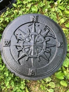 Compass Stepping Stone 12" Concrete Mold 2" thick - Picture 1 of 2