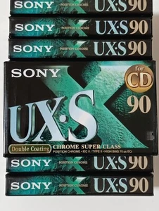 Lotto 10 x Sony Ux-s 90 1998 made in Italy cassette kassette tapes chrome - Zdjęcie 1 z 7
