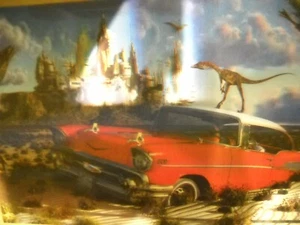  Xenozoic Tales 1957 Chevy Lenticular (3D) Lentograph Print 13 1/2 X 9 1/2 - Bild 1 von 11