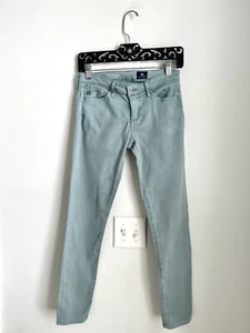 AG The Stevie Ankle Jeans Slim Straight Ankle W25R L28 Seafoam Green - Picture 1 of 5