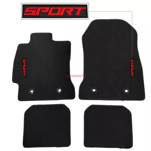 For 13-20 Scion FRS Subaru BRZ Toyota 86 Floor Mats Black 4PC w/ Red SPORT - Picture 1 of 3