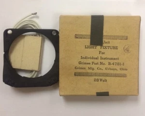 NEW Vintage 1953 Grimes B-4751-1 Aircraft Instrument Eyebrow Light B-4751 NOS - Picture 1 of 4