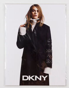 CARA DELEVINGNE DKNY Rare Catalogue Mode Modèle Lookbook Femme Catalogue Karan