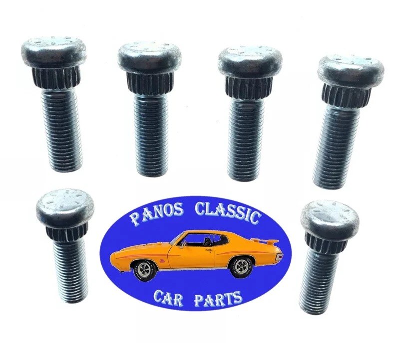 Taco de perno de rueda Chrysler 7/16"-20 1,38"-1,41" taco .556-.556" acero moleteado 6 piezas 320 Foto 1 de 4