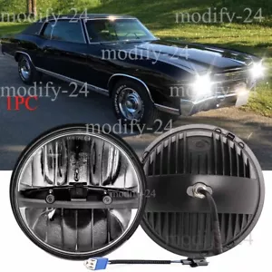 7" Round Projector LED Headlight Fit Chevy Monte Carlo 1970 1971 1972 1973-1975 - Picture 1 of 13
