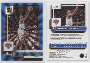 2022-23 Panini Donruss Holo Blue Laser /49 Immanuel Quickley #175